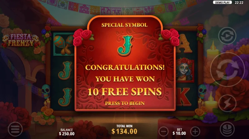 Fiesta Frenzy - Free Spins med expanderande symboler